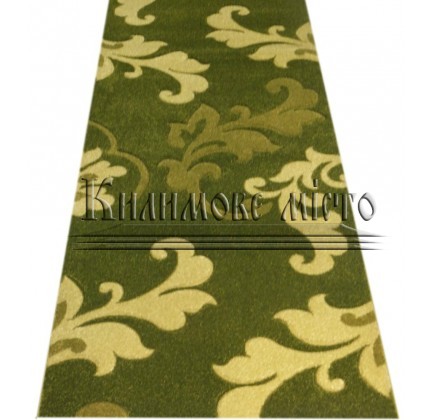 Synthetic runner carpet Friese Gold  8747 GREEN - высокое качество по лучшей цене в Украине.